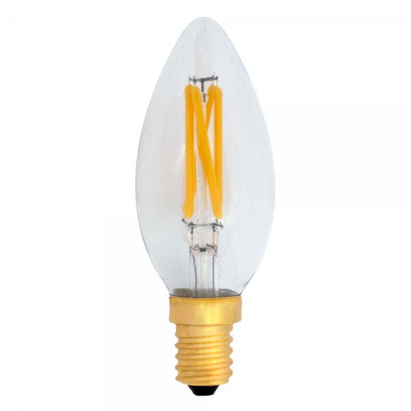 EiKO Dimmbare C35 LED E14 Filament Kerze 4W warmweiß 2700K 380lm 230V