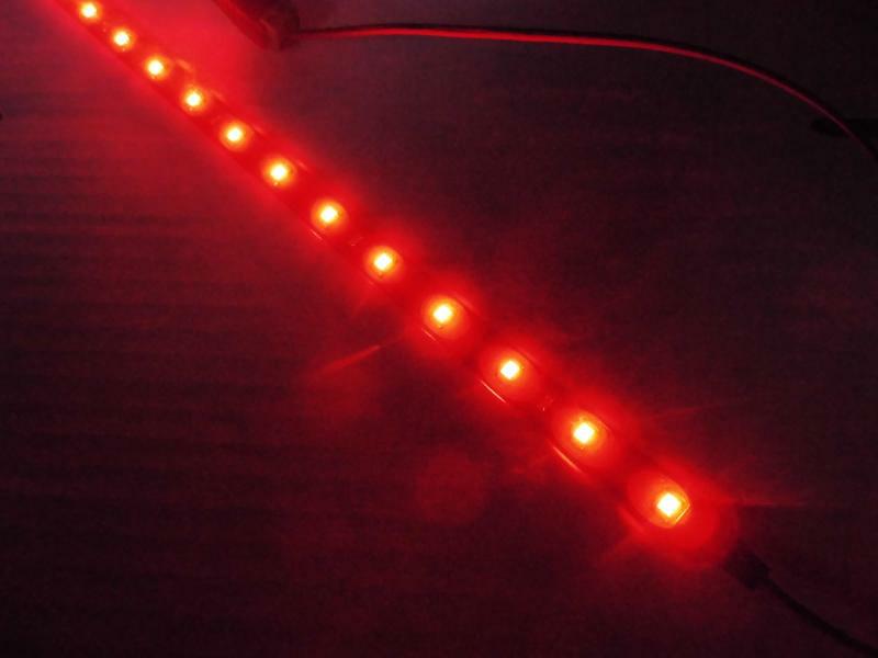 2x KFZ LED Streifen 30 cm 15 LED Auto Strip IP65 (rot blau oder weiß)