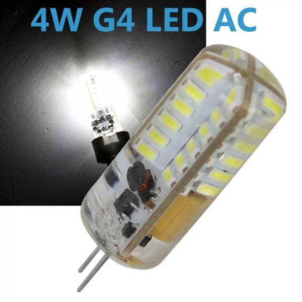 LED G4 4W 12V AC/DC Leuchtmittel kaltweiß (Spot, Strahler, Halogen)