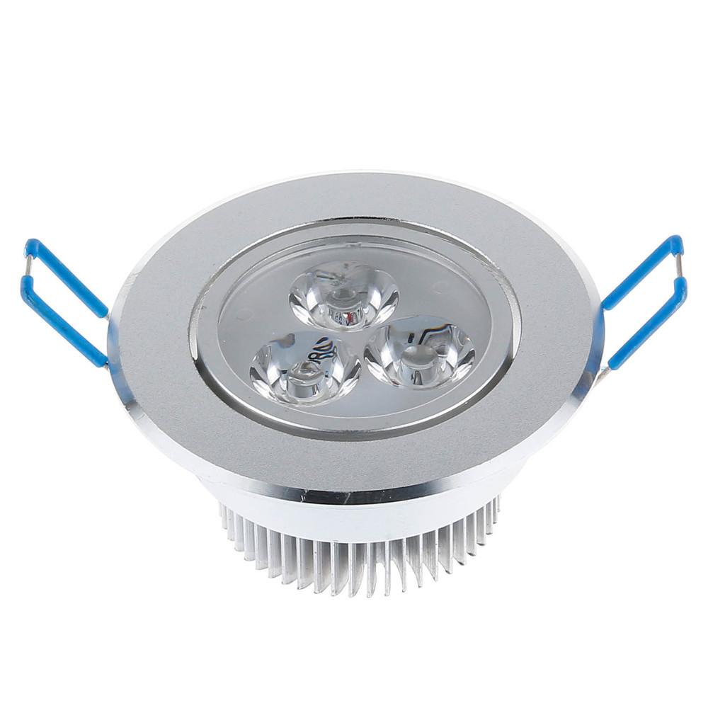 230Volt LED Downlights K5402 Aluminium rostfrei IP20 & LED-Spot 3 Watt Kaltweiß 