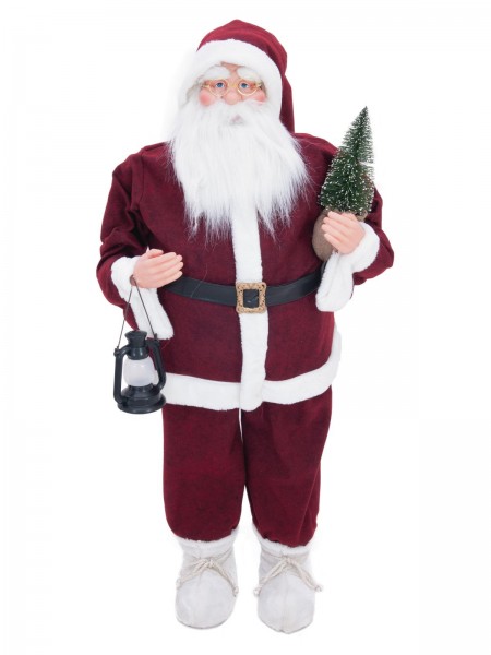 EUROPALMS Weihnachtsmann mit Bäumchen, 120cm