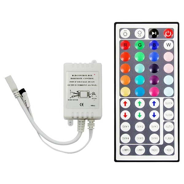 LED RGB Controller inkl. 44 Tasten Fernbedienung 12V 6A