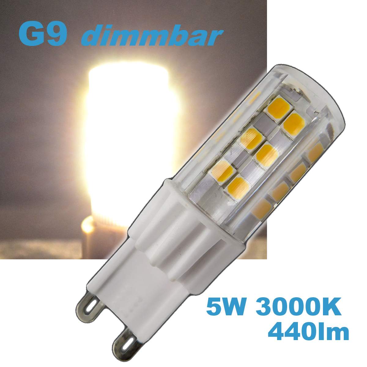 warmweiß 100lm 230V 2W G-9 Leuchtmittel 3x G9 Led Stiftsockel-Lampe EEK A 