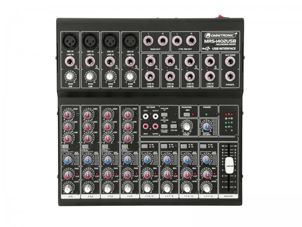 OMNITRONIC MRS-1402USB Recording-Mixer