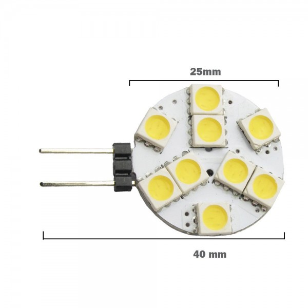 LED G4 1,9W 12V Leuchtmittel warmweiß Stiftsockel (Spot, Strahler, Halogen)
