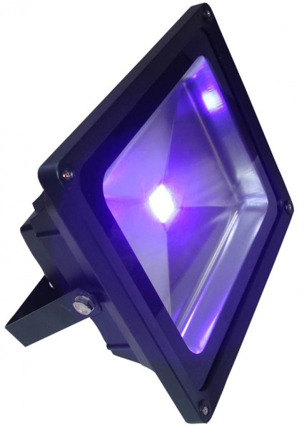Schwarzlicht 30W COB LED UV Fluter schwarz IP54